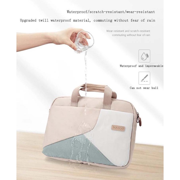 Tas Laptop Macbook Selempang Shoulder Strap MAHOO Pastel Shockproof Size 13 14 15 16