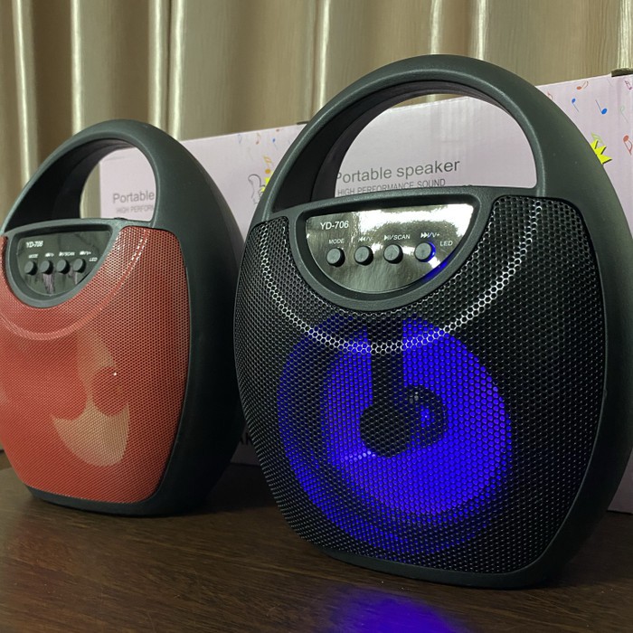 YD-706 Portable Wireless Bluetooth Speaker RGB rainbow