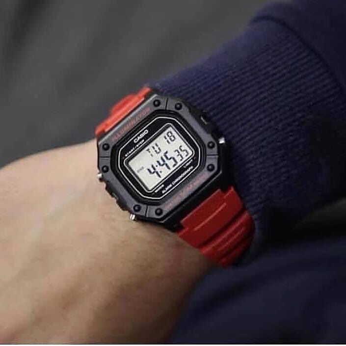 JAM TANGAN CASIO COWOK TYPE W 218H/CASIO PRIA STRAP RUBBER /KARET / JAM TANGAN PRIA CASIO KARET MODEL KOTAK/Casio Original W-218H-1A / W218H-2A / W-218H-3A 4A 4B Jam Tangan Pria - Digital - Karet