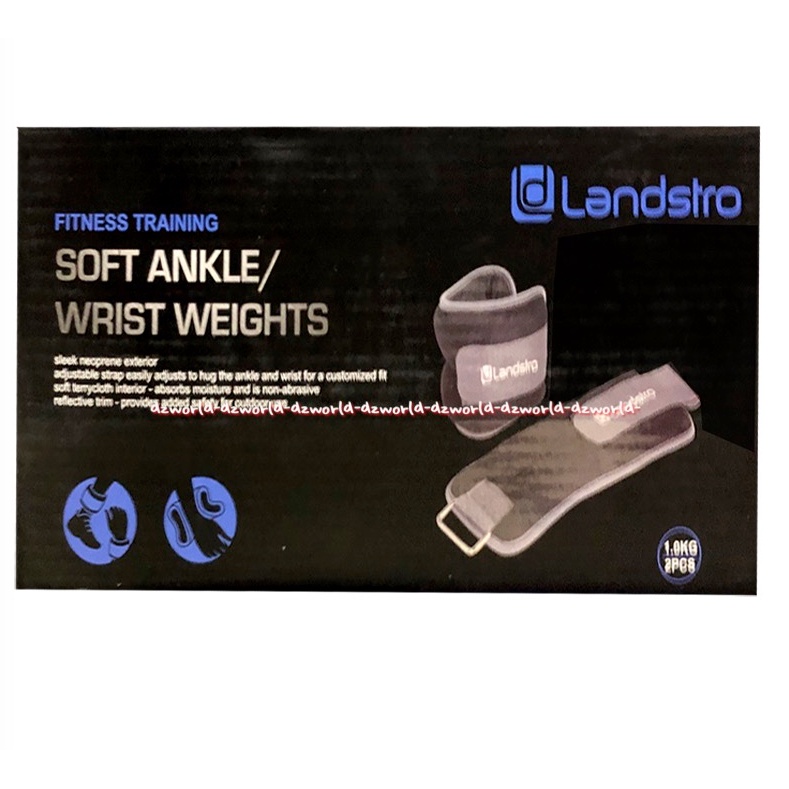 Landstro Fitness Training Soft Ankle Wrist Weight Pemberat Pergelangan Tangan atau Kaki Land Stro Alat Olah Raga Fitnes