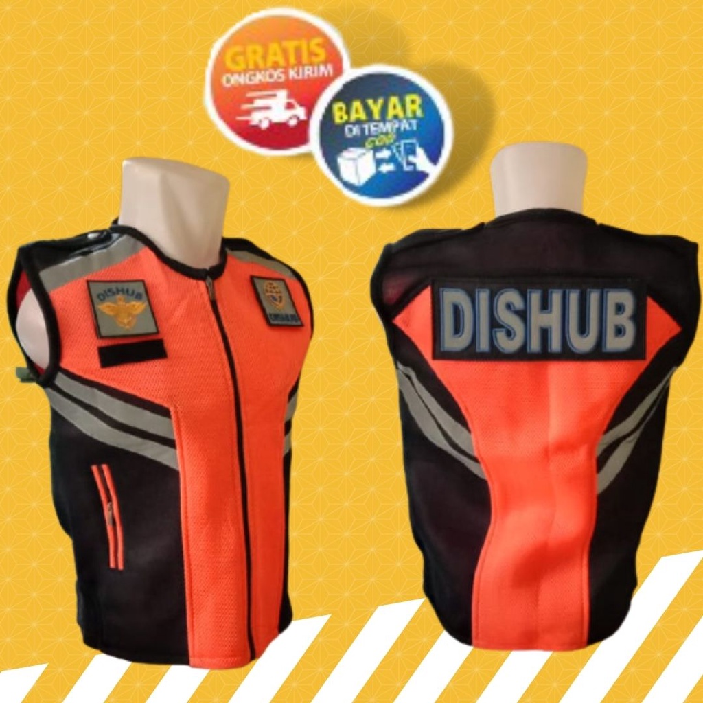 Rompi Dishub Terbaru | Rompi Dinas Perhubungan Terbaru | Rompi DISHUB Tebal | Double Mesh |  Rompi D