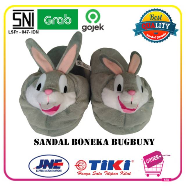 Sandal Boneka Bugbuny Uk L (Panjang Tapak 23 cm) Sandal Lucu, Distributor Sandal Boneka