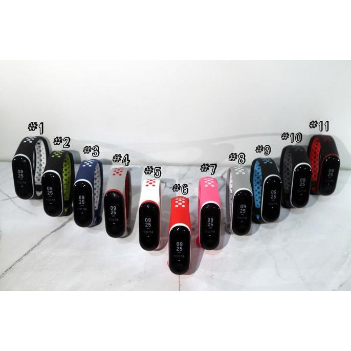 STRAP NIKE XIAOMI MI BAND 3 BAND3 TALI GELANG SILIKON JAM TANGAN 2807