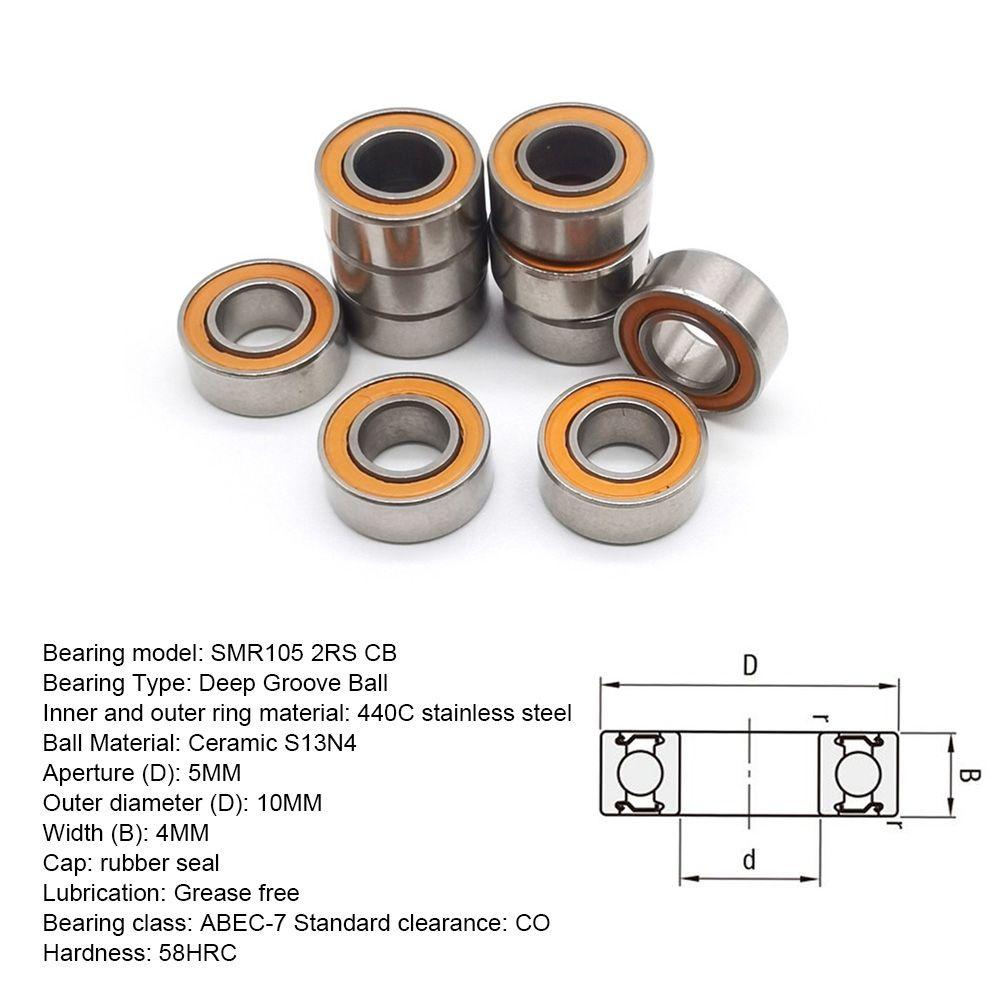 SUYO Smr105 Alat Pancing Stainless Steel 5*10*4mm Deep Groove Ball