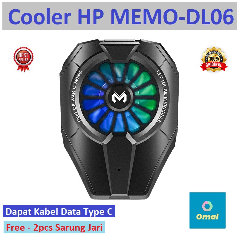 Memo DL-06 Fun Cooler Fan Cooling Radiator HP Pendingin DL06 Peltier