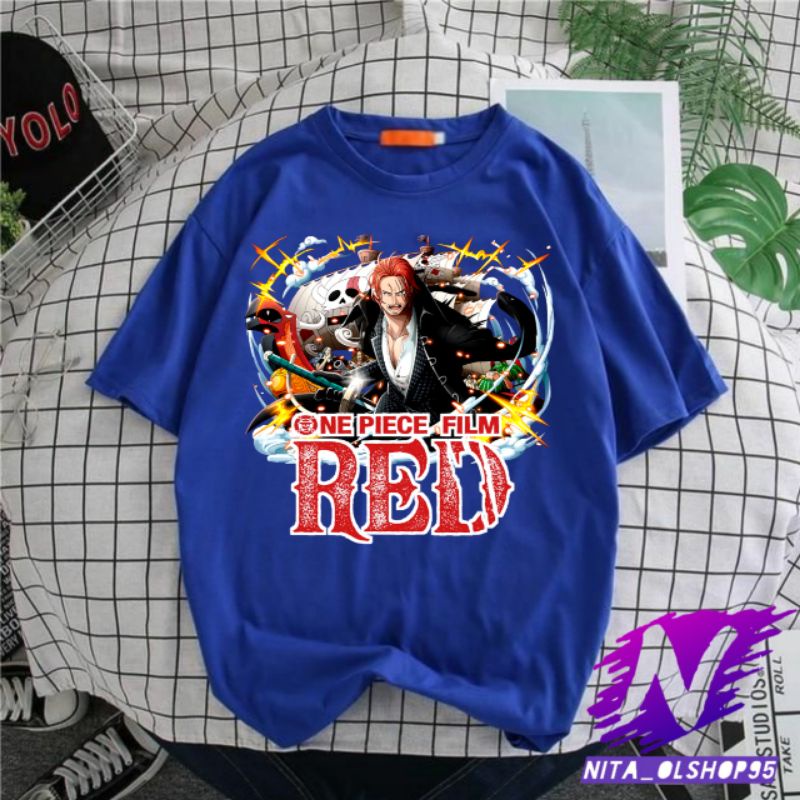 kaos anak one piece spesial film red baju akagami no shanks