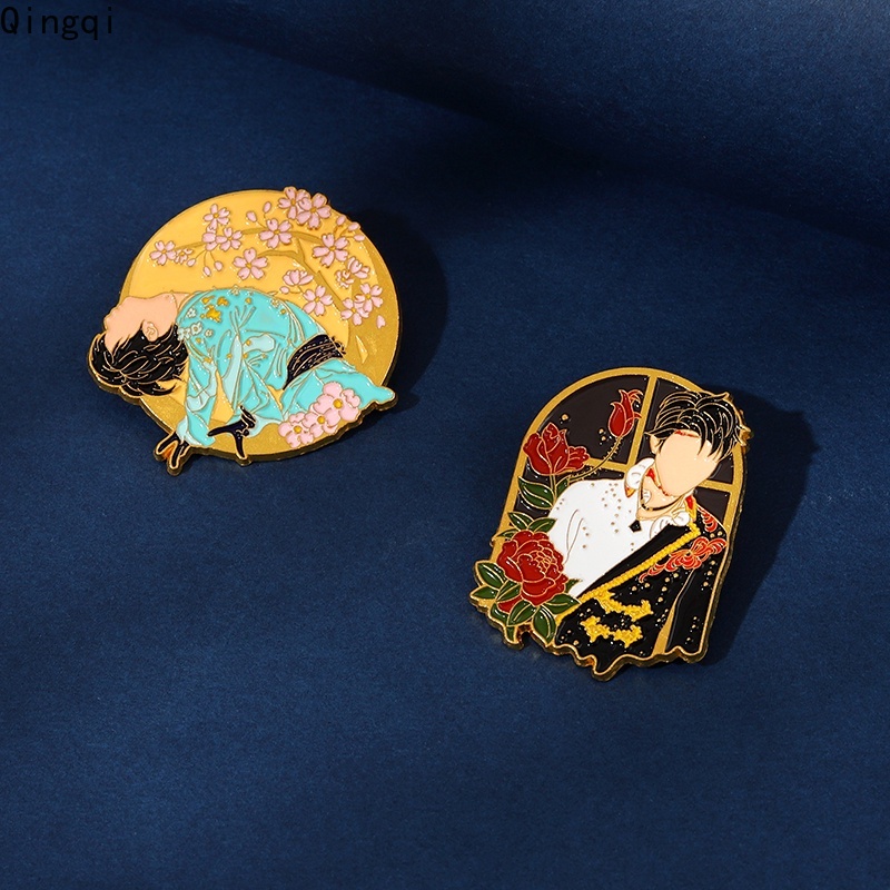 Bros Pin Enamel Desain Kartun Anime Bahan Metal Untuk Pakaian