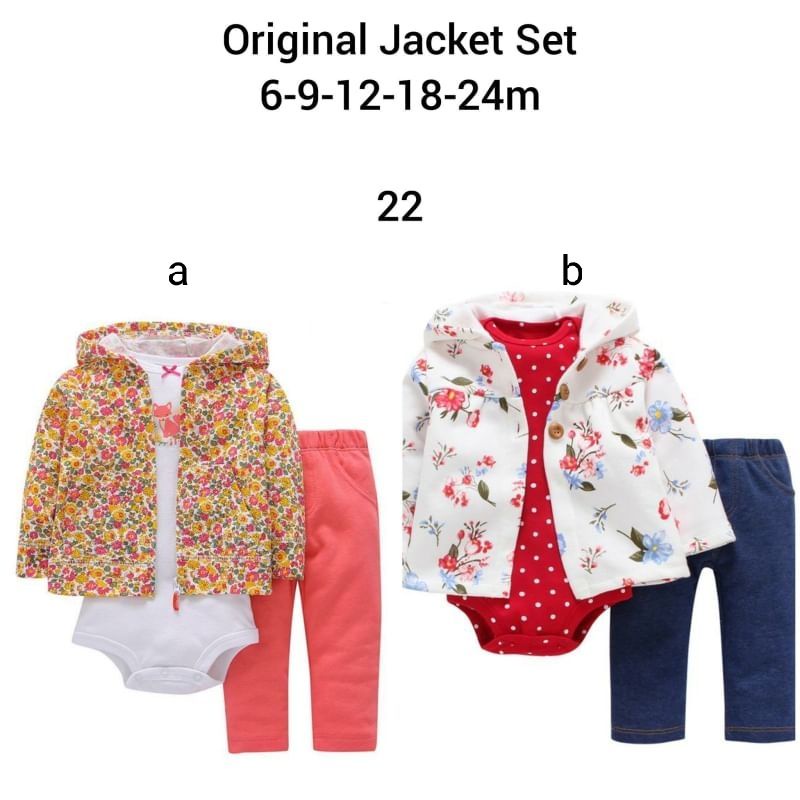 Set jaket bayi/ baju bayi import/ jumper jaket bayi