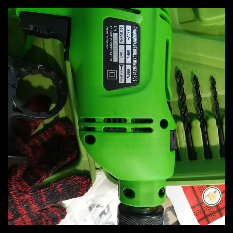 PAKET MESIN BOR TEMBOK RYU RID 13-1 REB MESIN BOR BETON TEKIRO RYU