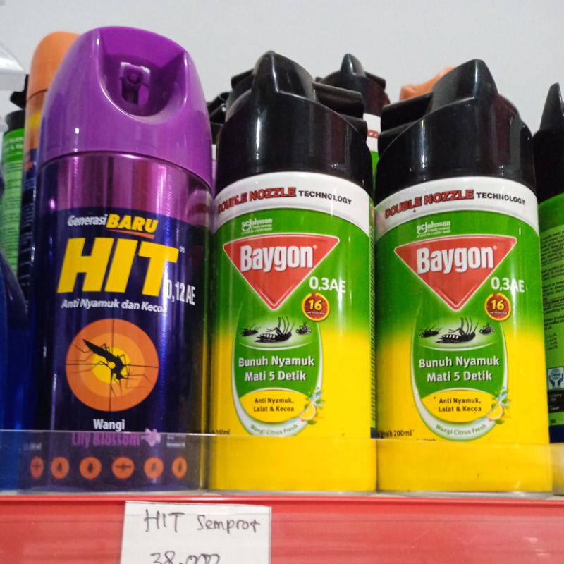 HIT Semprot / Baygon Semprot ukuran 600 ml dan 200 ml