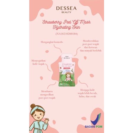 `ღ´ PHINKL `ღ´ Masker wajah peel off  Naturgo X Dessea oles untuk angkat komedo selkulit mati memutihkan wajah