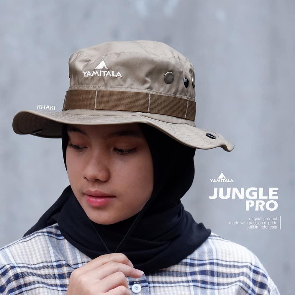 Topi RImba Yamitala Jungle Pro Topi Lapang Lapangan Outdoor Adventure Taslan Quickdry Thomgear Adventure Paiton Probolinggo