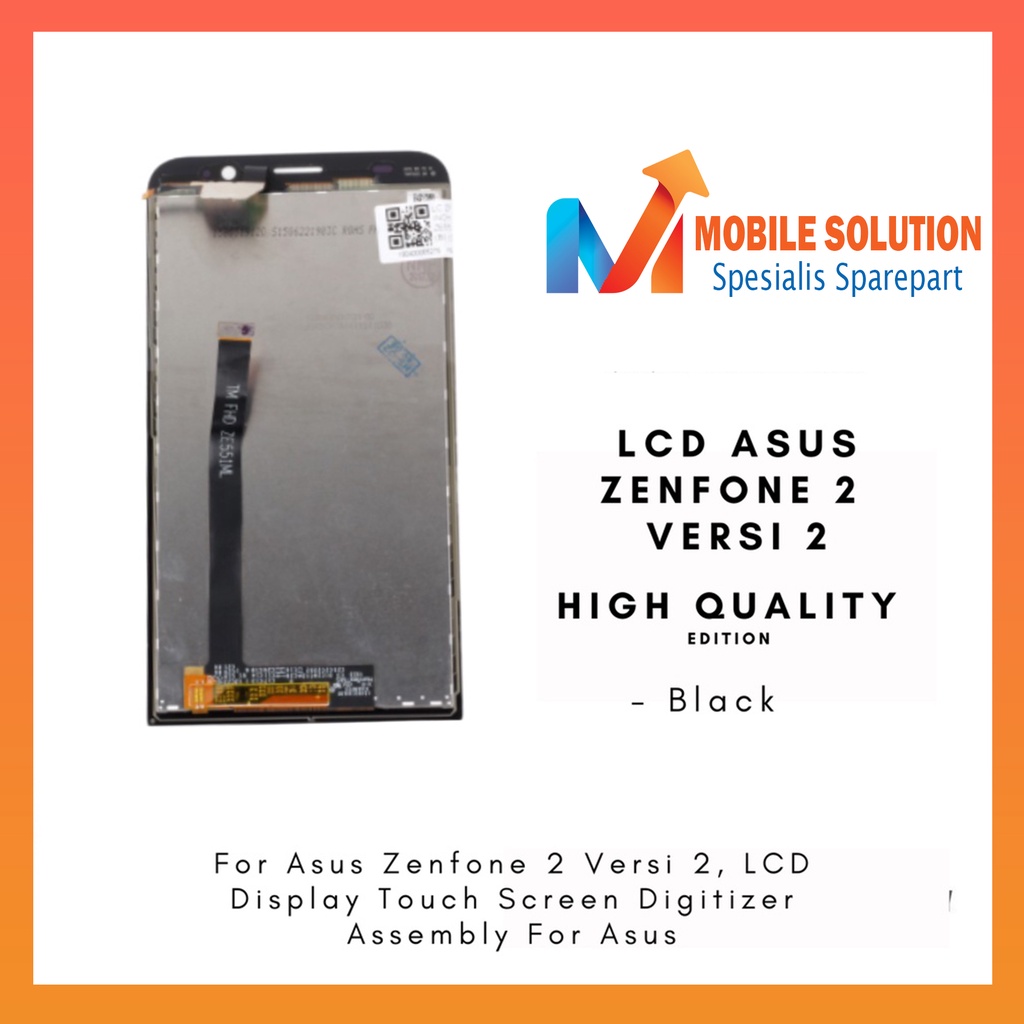 Grosir LCD Asus Zenfone 2 Ver 2 ZE551ML Z00  ORIGINAL 100% Fullset Touchscreen Garansi 1 Bulan + Packing / Bubbel