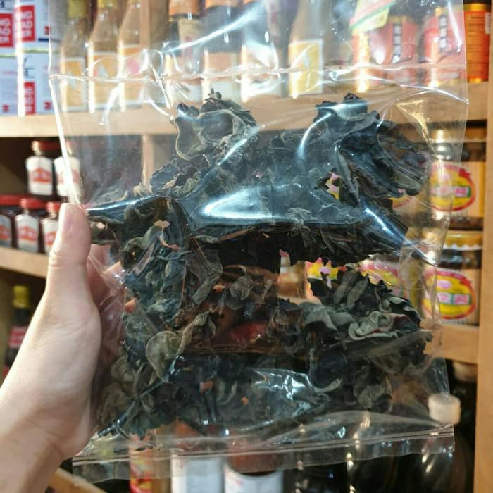 

BERKASIAT JAMUR KUPING HITAM / BOKJI HITAM / JAMUR LEMBER KERING GRADE A 100GRAM !!!