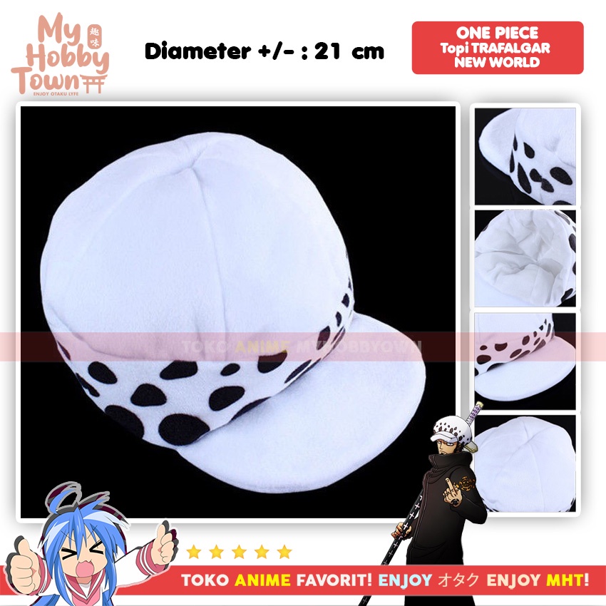 Topi Anime One Piece Trafalgar Law New World Cosplay Hat