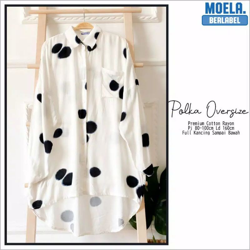 POLKA TUNIK OVERSIZE BY MOELA / TUNIK POLKA OVERSIZE MOELA
