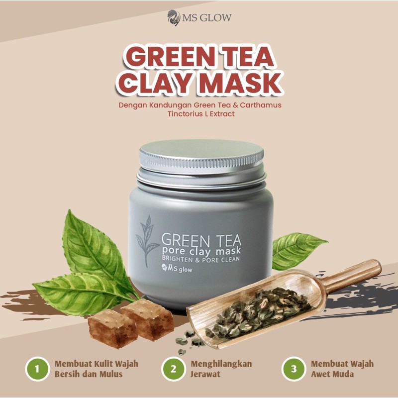 [RES.RESMI MS GLOW] CLAYMASK BY MS GLOW