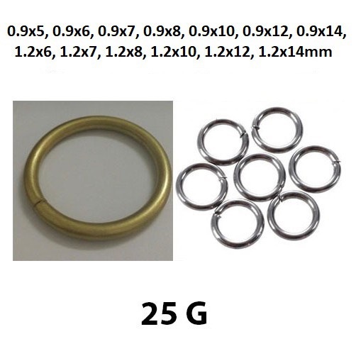 Ring Tebal 0.9 &amp; 1.2mm Tertutup Uk 5mm - 14mm Harga/25gr