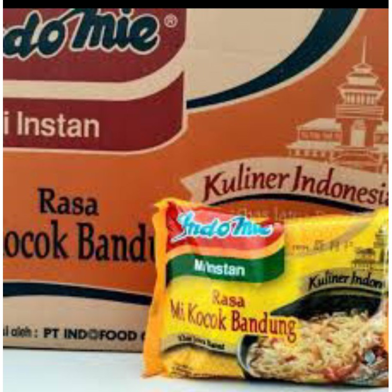 INDOMIE MIE KOCOK BANDUNG 75GR 1DUS ISI40 PCS. HARGA GROSIR