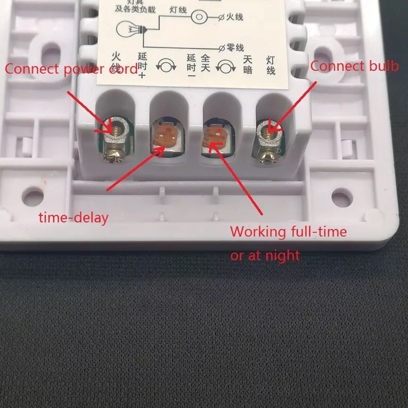 PIR sensor Gerak 220V 50 60Hz Otomatis On Off Lampu Saklar Lampu Pir Infrared