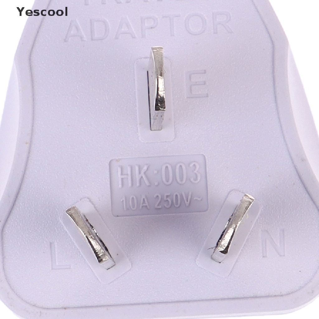 Yescool Adapter Power Plug USA EURO Asia Ke AU 3 Pin Universal Untuk Travel