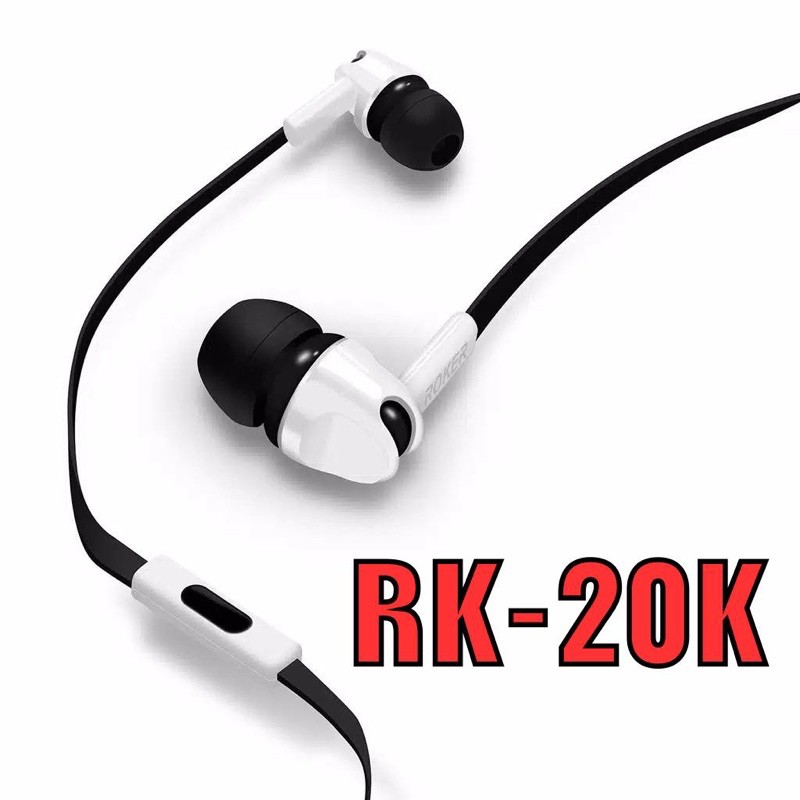 PROMO HANDSFREE ROKER RK20K EARPHONE EXTRABASS RK-20K