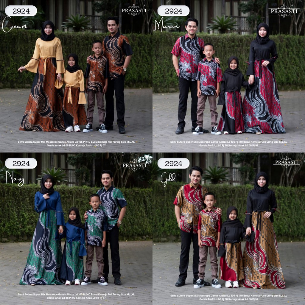 Zola_Batik Batik Couple Sarimbit Keluarga Semi Sutra Premium 2924