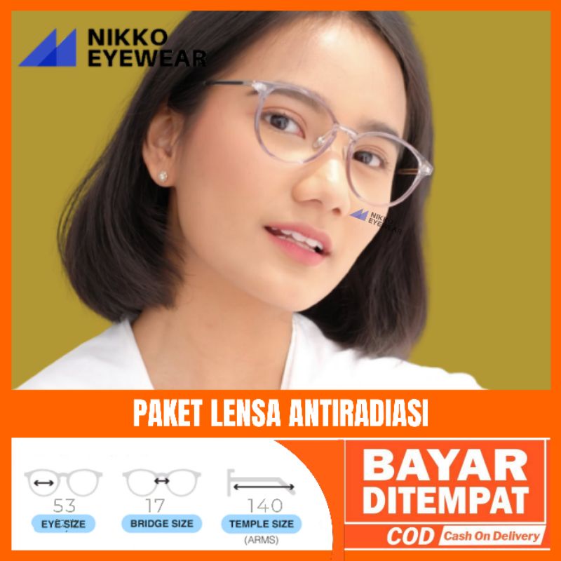 Frame Kacamata 8806 , Gratis Lensa Minus , Kacamata Antiradiasi, Kacamata Korea