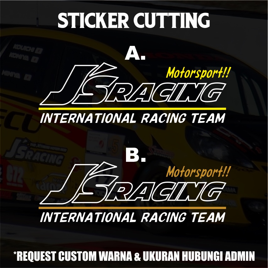 Sticker Cutting Js Racing