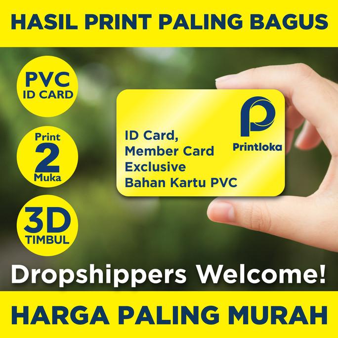 

Print Id Card 3D Timbul Eksklusif Kartu Member Pvc Doff/Matte Name Tag Terlaris