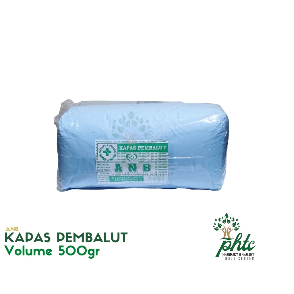 ANB Ekonomis Kapas 500gr l Kapas Jenazah, Kapas Penyaring Air Serbaguna 500 gram l Kapas Pembalut ANB 500 Gram