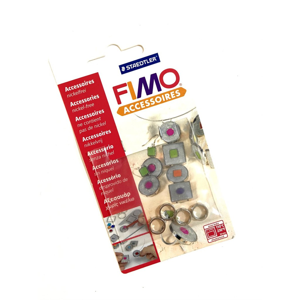 FIMO jewelry ring liontin perhiasan wanita pernak pernik mini bezel