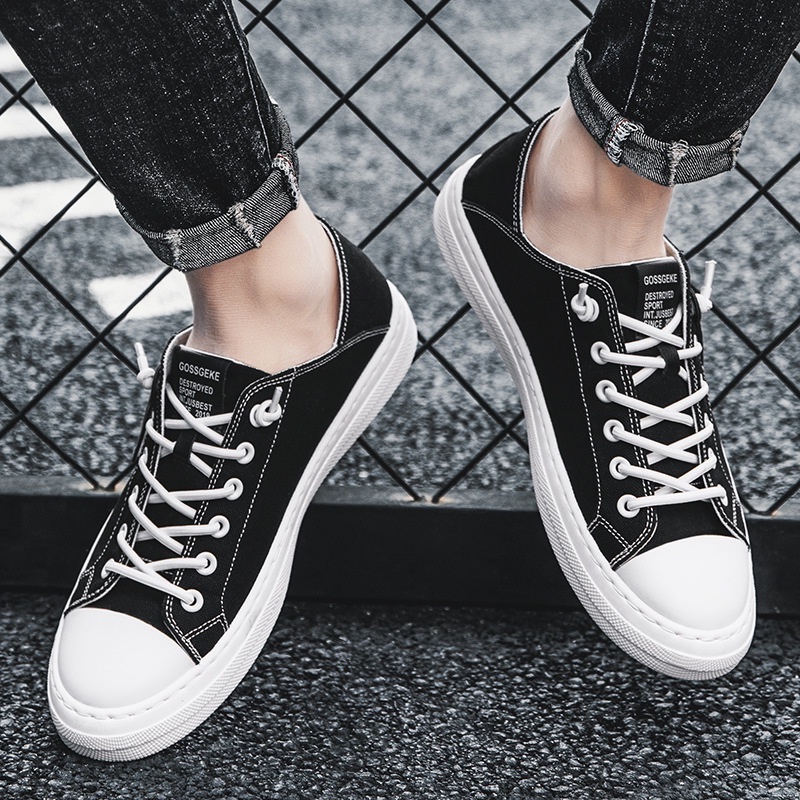 Sepatu Sneakers Remaja Pria Import  Sneaker OBSIDEE SD-17 BASIC LOW  Spatu Swpatu Kets Snakers Snikers Cowok Cowok Dewasa Polos...-1