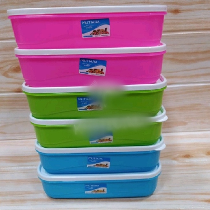 Kotak Makan Sekat 3 Tempat Makan Plastik Warna Warni Lunch Box Catering Kotak Bekal Sekat Harga Terjangkau