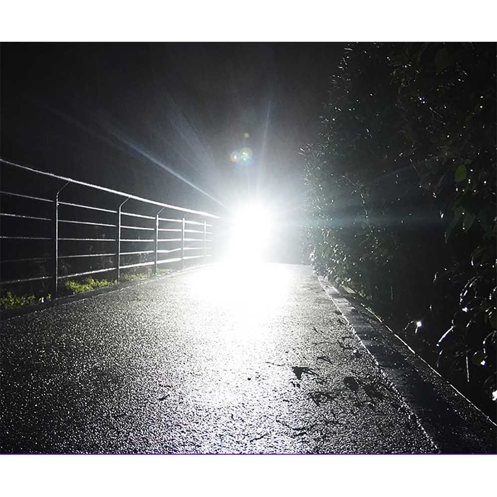 TaffLED Senter LED Mini Q5 + COB 300 Lumens with Battery - 7098-Hitam