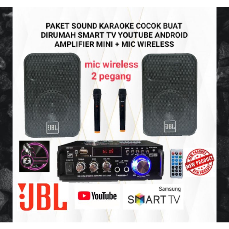 mini karaoke set, caffe , kantor , SPEAKER JBL 2 titik, 1x amplifier