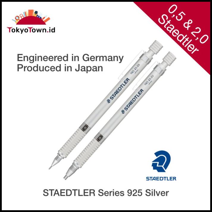 

Daisydooo | Staedtler 925 Series Silver Mechanical Pencil # Uni, Pentel