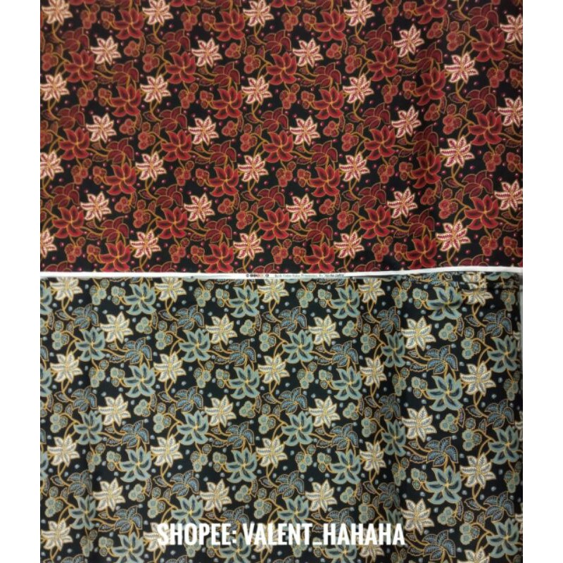 Kain Batik Katun Halus Motif Daun Kain Batik Meteran