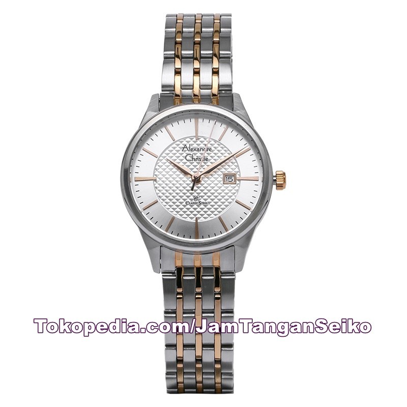 Jam Tangan Wanita Alexandre Christie AC 8453 LD BTRSL Stainless Stee