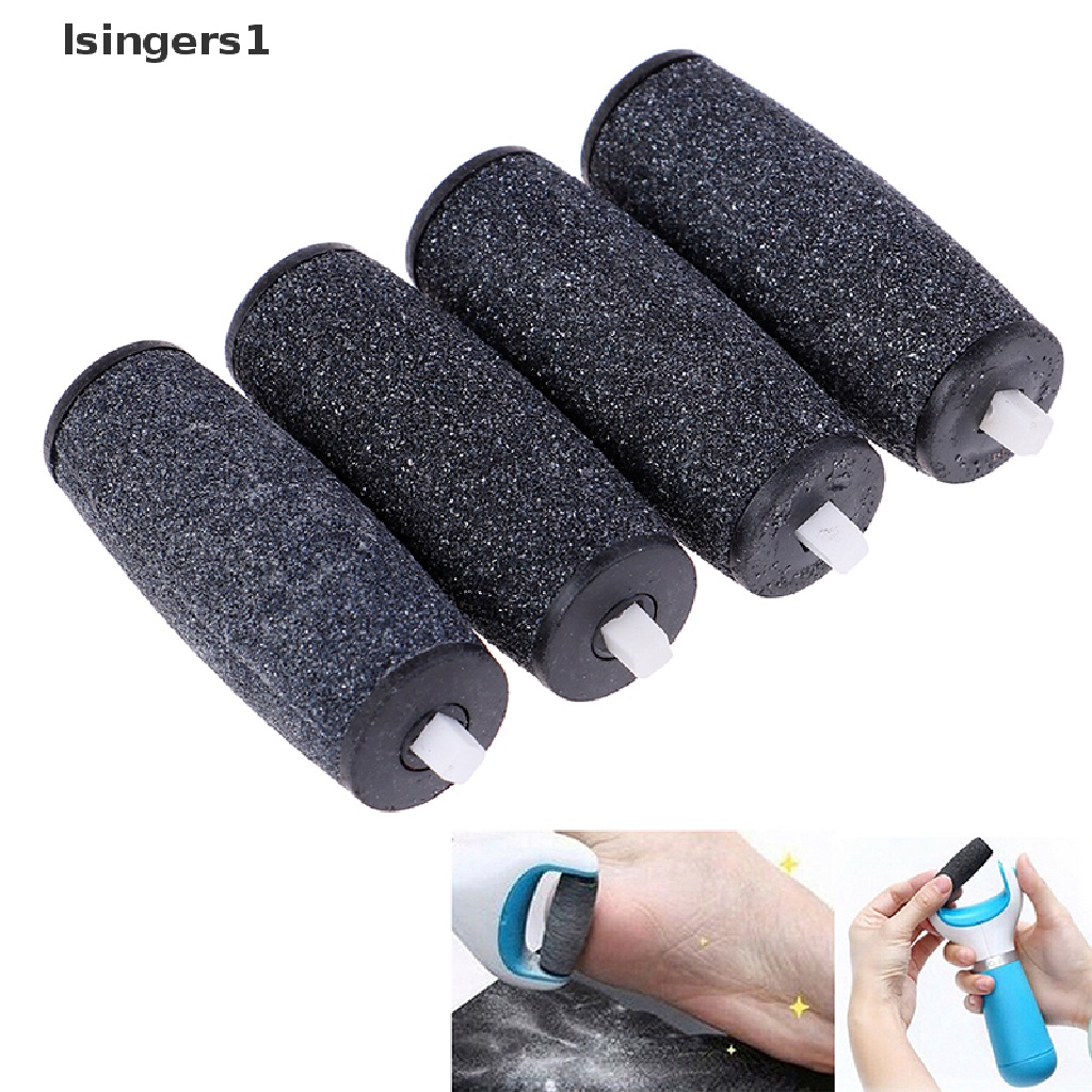 (lsingers1) 4pcs / Set Kepala Roller Amplas Kaki Elektrik Pengganti Untuk Pedicure