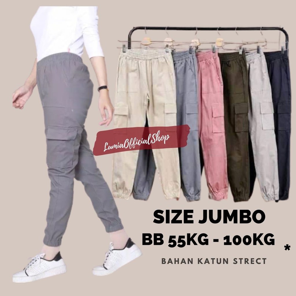 CELANA JOGGER WANITA/ CELANA JOGER /JOGER CARGO WANITA/CELANA JOGER CARGO WANITA/BAHAN KATUN