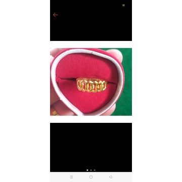 cincin emas motif rantai