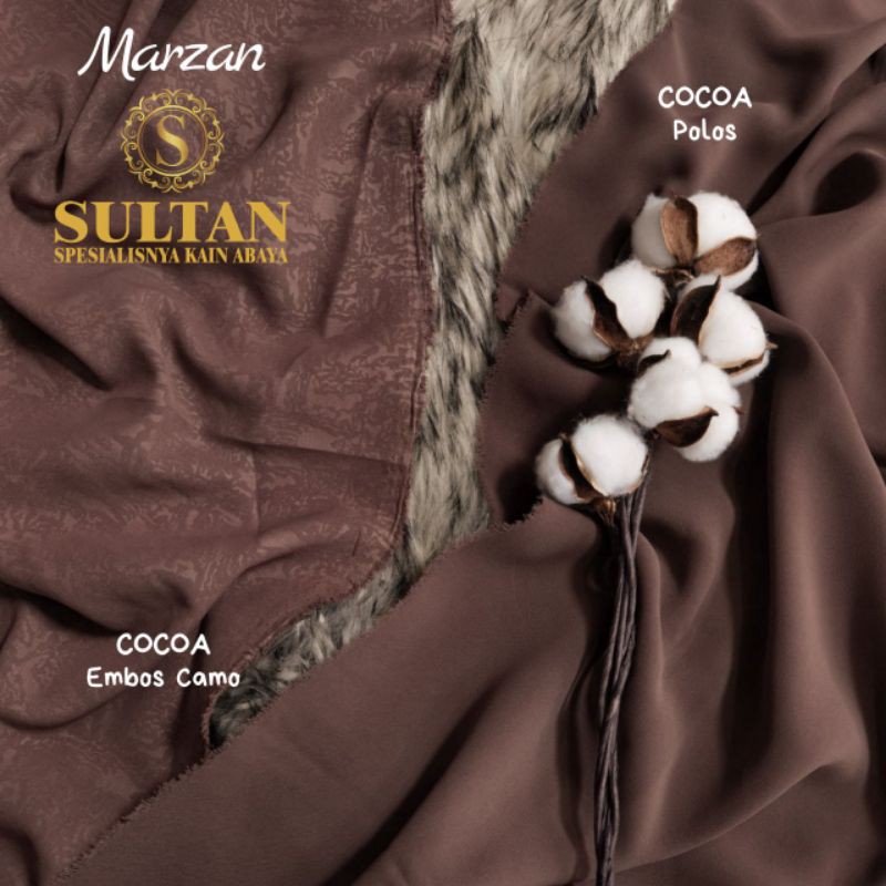 50CM EMBOS CAMO MARZAN COCOA ANTI UV KAIN SULTAN