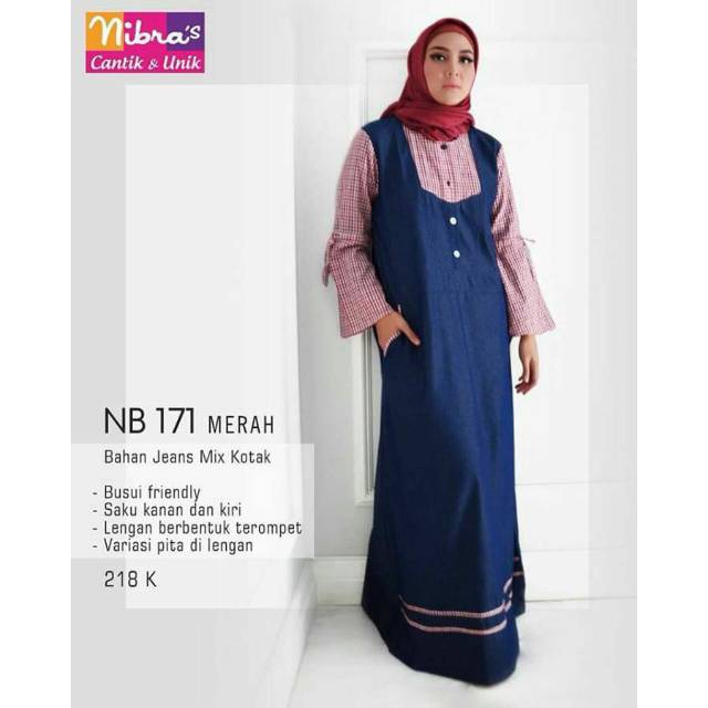 Gamis NIBRAS NB 171 Pink || Gamis Promo || Nibras Alnita Haihai