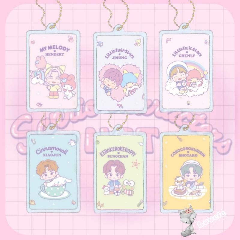 NCT SANRIO Acrylic Clear Keychain Gantungan Kunci Akrilik