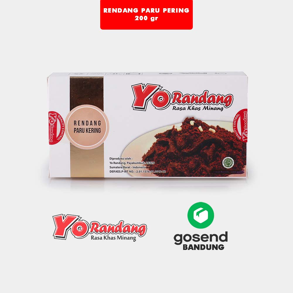 

Rendang Padang Paru Kering Asli Minang Yo Randang Siap Saji - 200gr