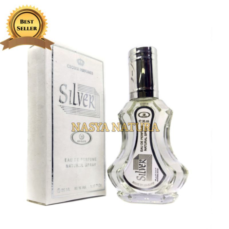 Parfum Silver Ar Rafif Arafif Spray 35ml Minyak Wangi Arrafif Original