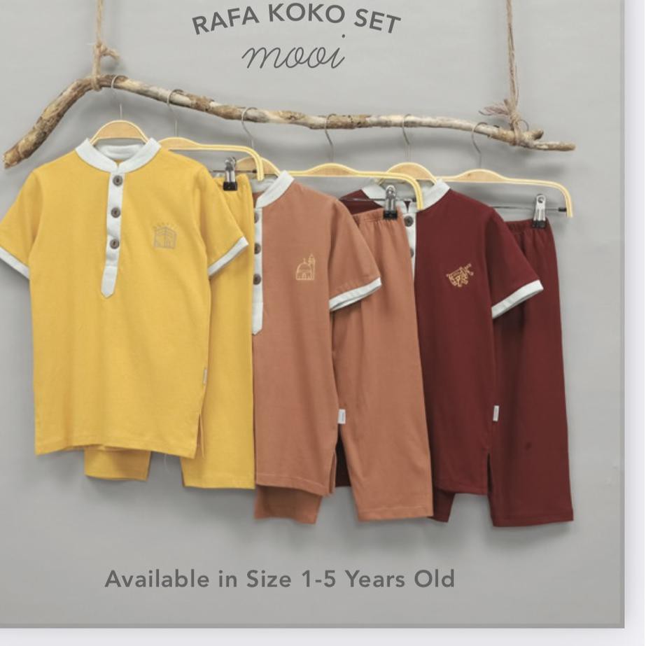 Terbaru dan terlaris Mooi Setelan Rafa / Jumper Rafa Couple Series Pakaian Fashion Lebaran Anak CBKS