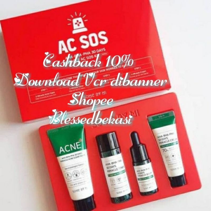 SOMEBYMI AHA-BHA-PHA 30 Days Miracle AC SOS Kit / Starter Kit Somebymi / Somebymi AC SOS Kit