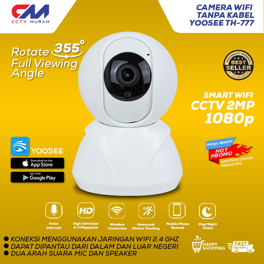 Camera CCTV WIFI || Type GW-G1 || YOOSEE CCTV WIFI Infrared 2MP 1080P